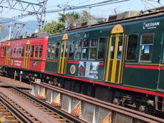 ...カラフルな電車ながめ
