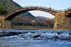 錦帯橋と水