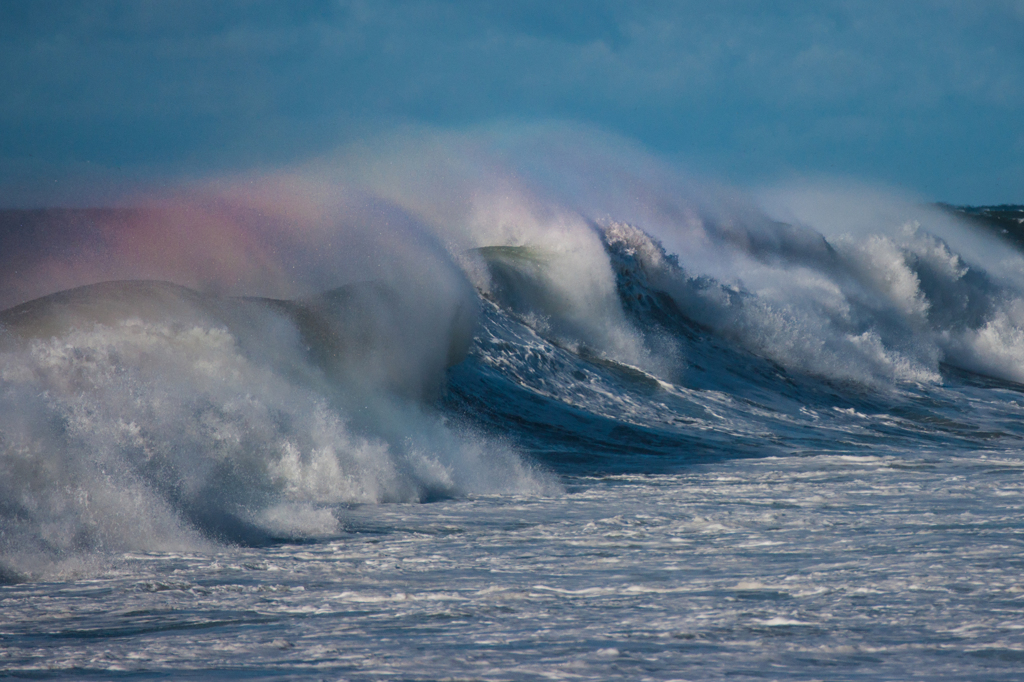 Wave of rainbow colors