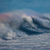 Wave of rainbow colors