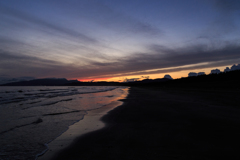 船越海岸の夕雲　残光