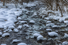 岨谷峡　雪帽子　Ⅰ