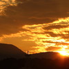 真山夕焼け