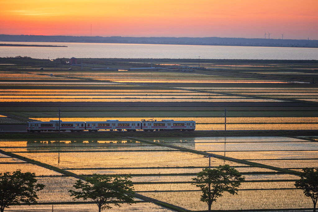 夕暮れ列車　2021