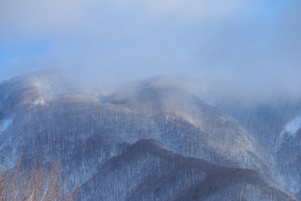 早春の北上山系