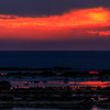 こぼれる夕陽