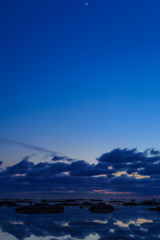 鵜ノ崎海岸の月　Ⅱ