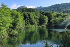 地蔵沼のさざ波