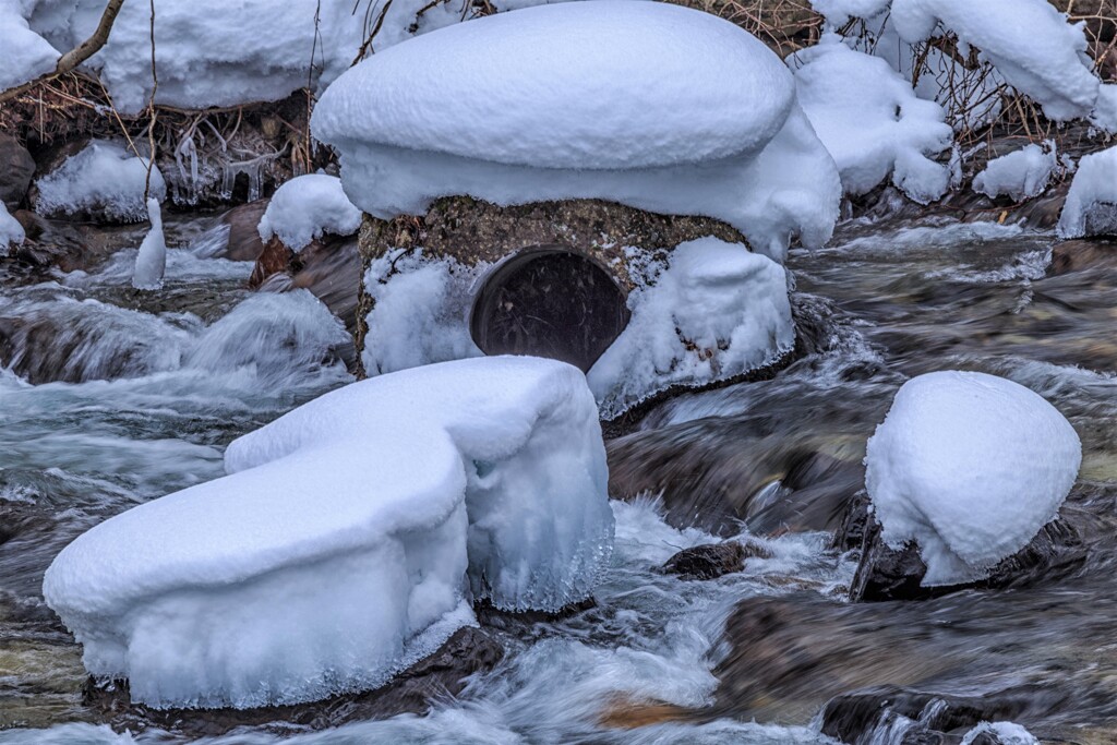 岨谷峡　雪帽子　Ⅱ