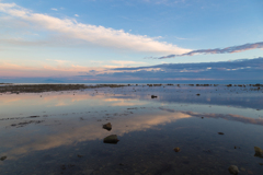七月の鵜ノ崎　交差する夕雲