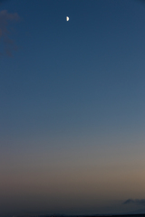 海上の半月