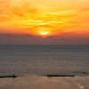戸賀湾夕景