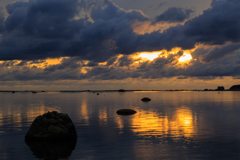 鵜ノ崎　こぼれた夕陽