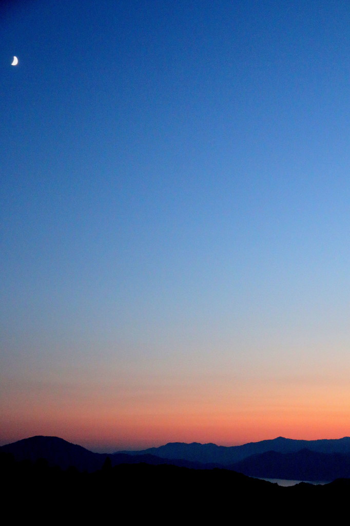 田沢湖夕景