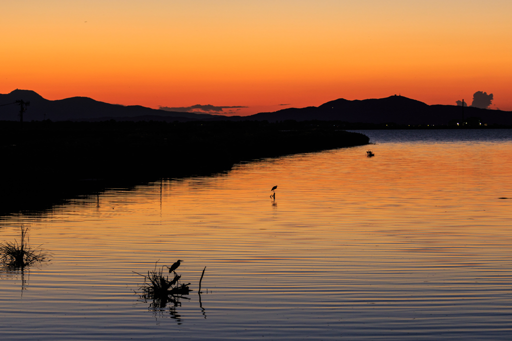 八郎湖夕景　Ⅱ