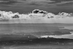 六月の雲　北浦港