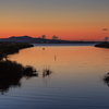 八郎湖夕景