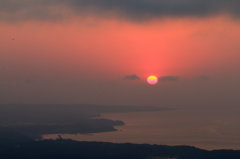 男鹿の夕陽