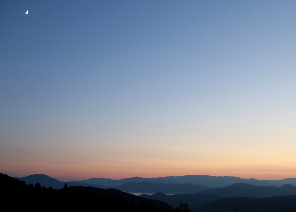 田沢湖夕景