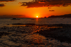 日本海の夕陽　Ⅲ