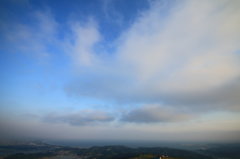 男鹿半島上空