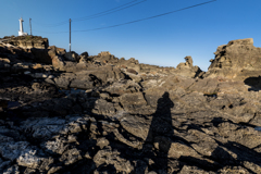 岩の上からこんにちは