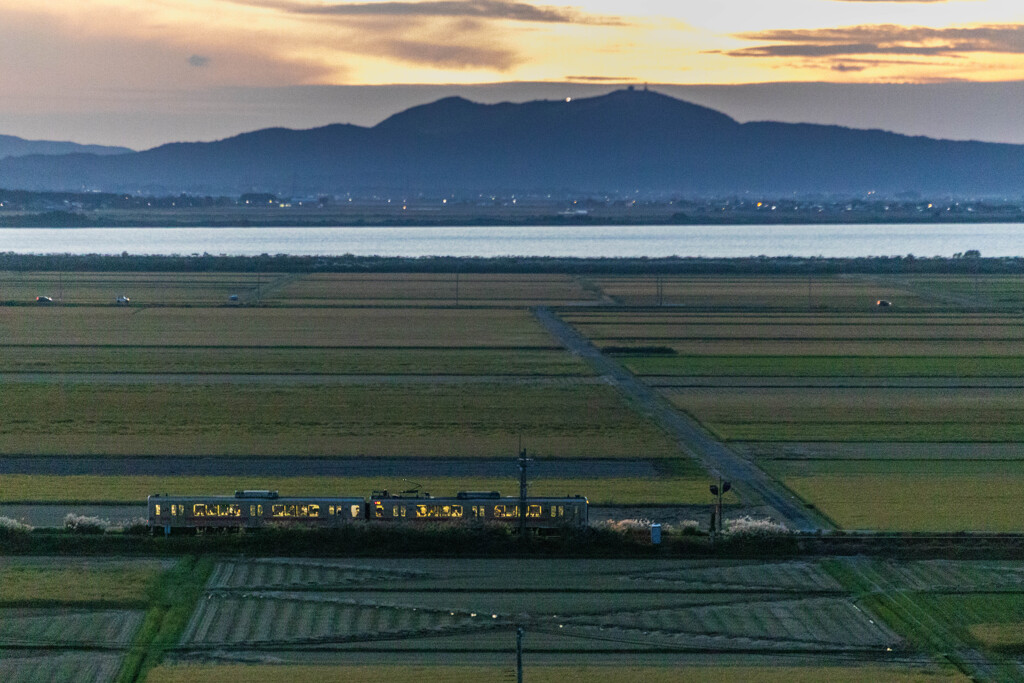 刈り跡電車