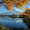 紅葉と富士山です