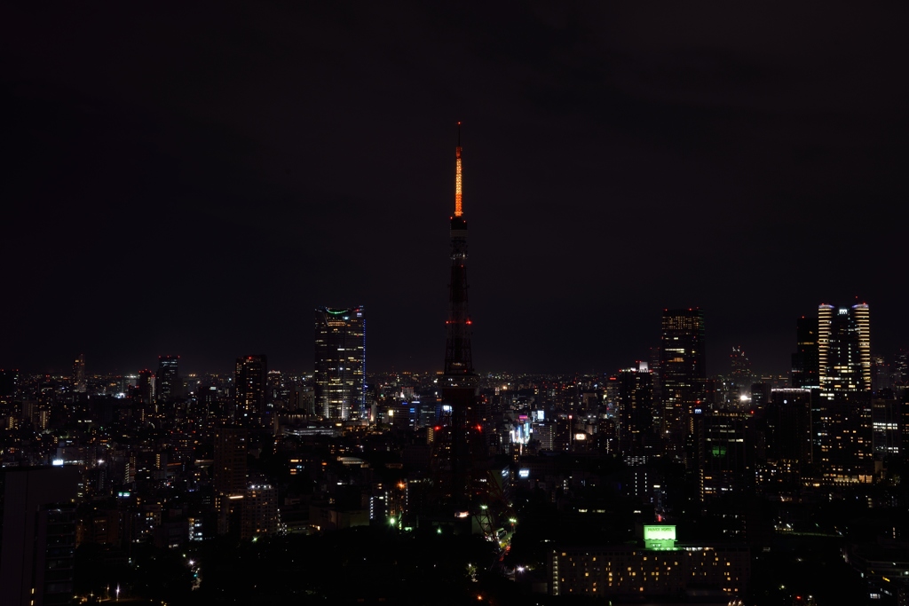 東京タワー・消灯