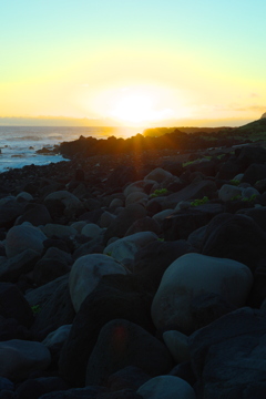 夕日