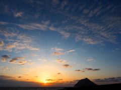 夕日