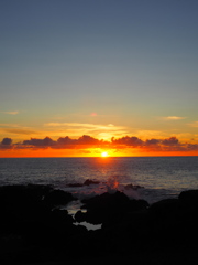夕日