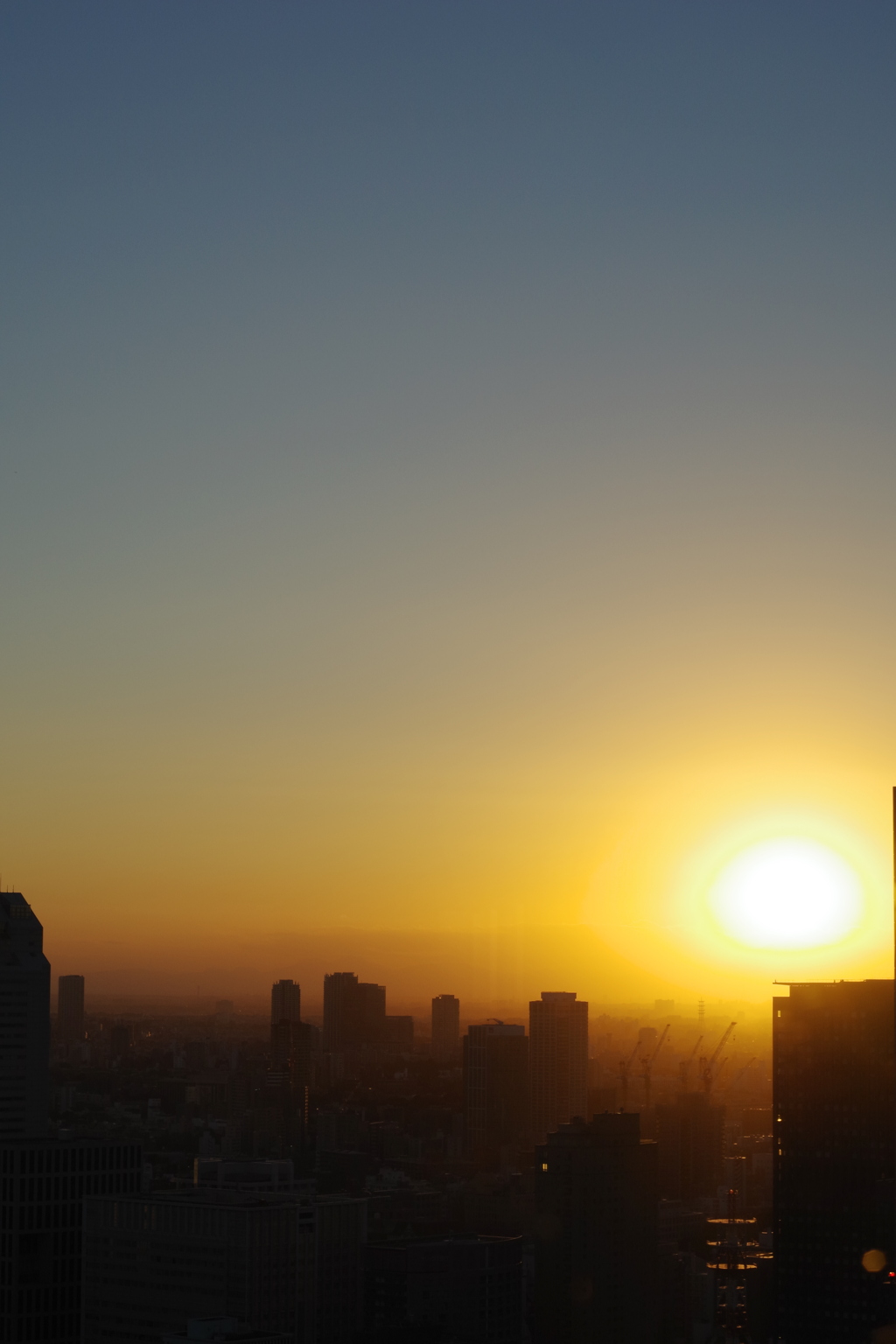 世界貿易センタービルの夕陽