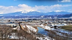 富良野盆地　春雪解け