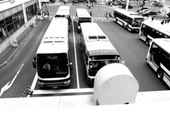 出会いと別れ 札幌駅BUSターミナル 出会いと別れ 札幌駅BUSターミナル