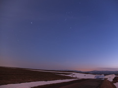 夕刻の夜空