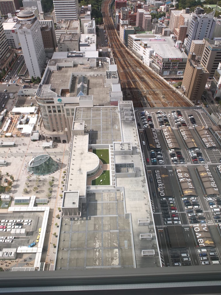 札幌駅と上り線