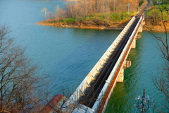 湖上にかかる根室本線 湖上にかかる根室本線