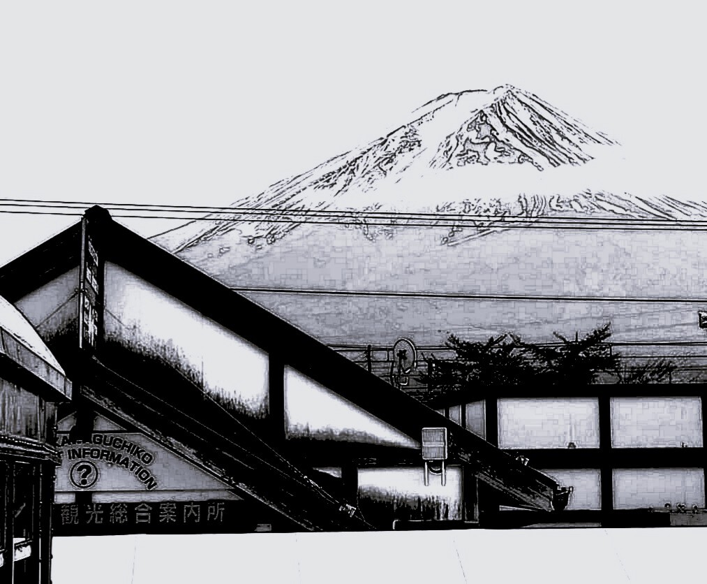 曇り空の下
