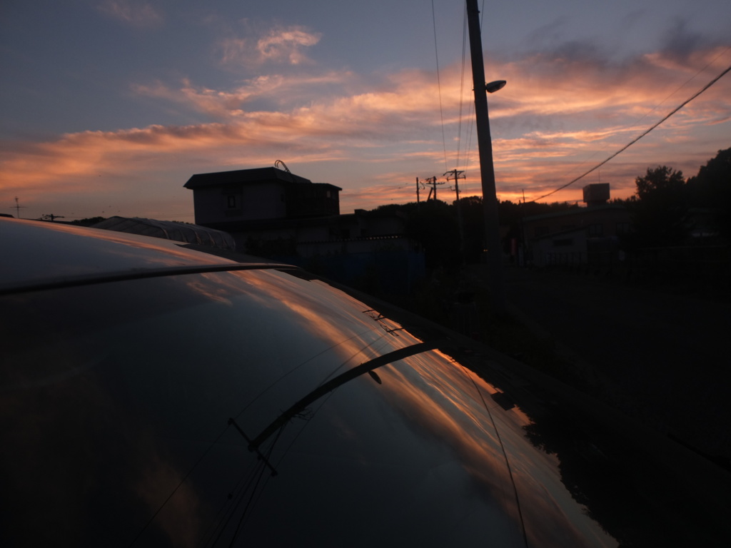 4丁目の今日の夕景