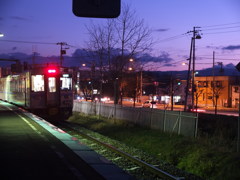 ローカル線のホーム