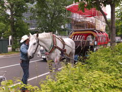 馬車にのって