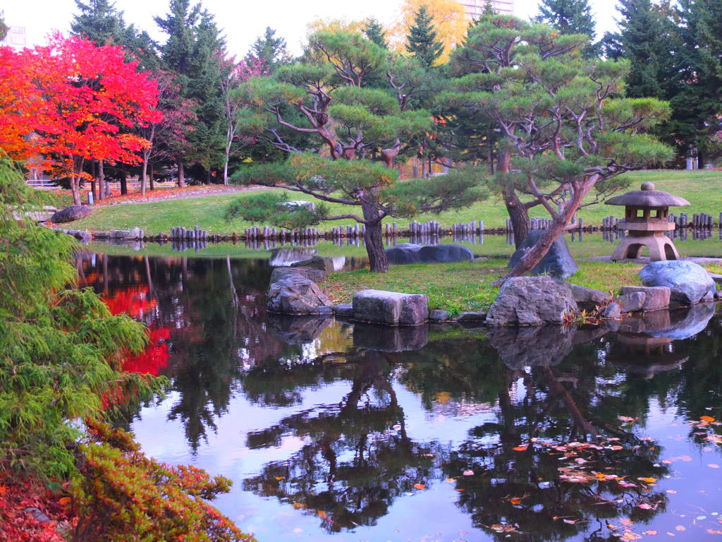 和風庭園で癒されて