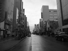 雨上がりの街並み２