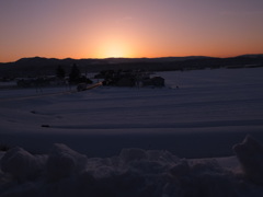 田園に沈む