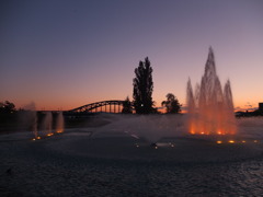 夜の噴水１