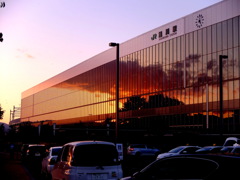 夕景旭川駅南口 夕景旭川駅南口
