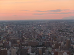 黄金に染まる街並み