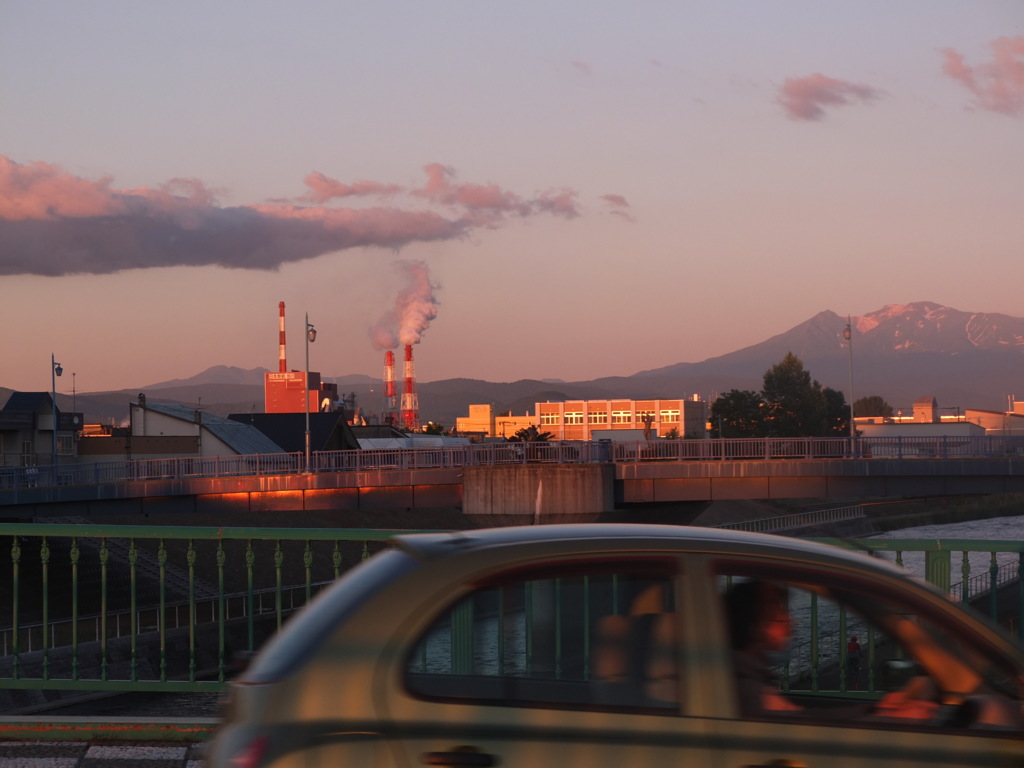 夕日に照らされて１