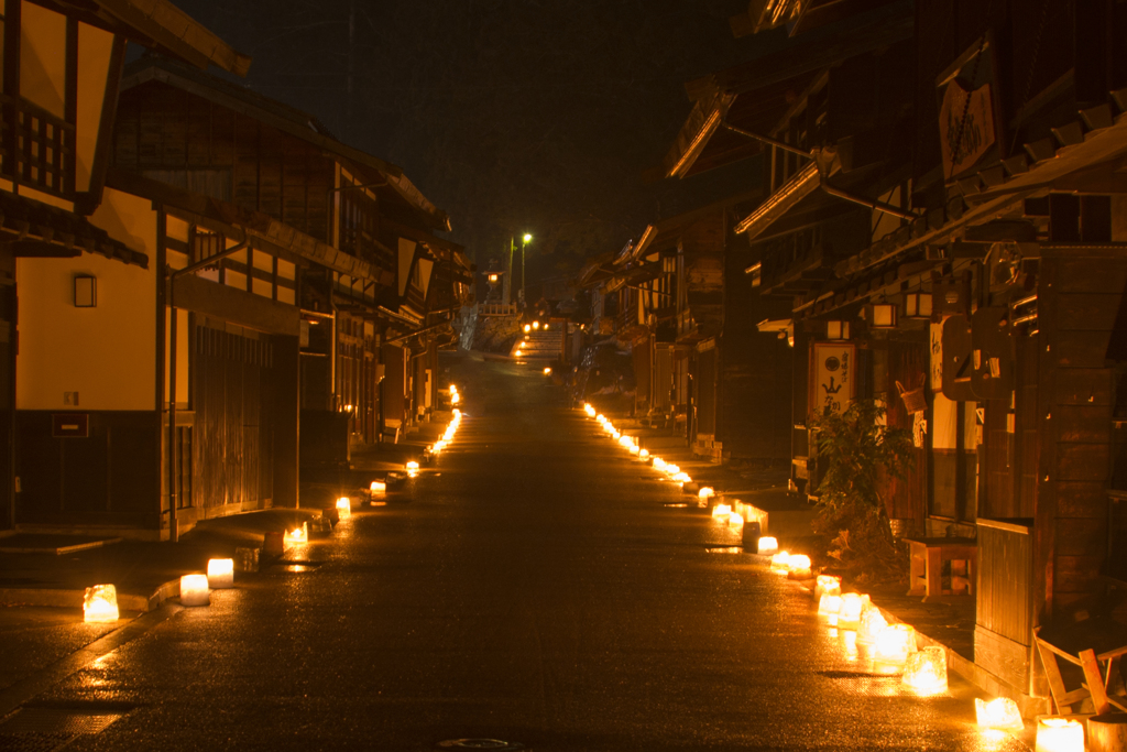 宿場の灯